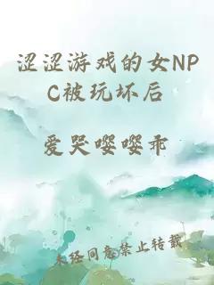 涩涩游戏的女NPC被玩坏后